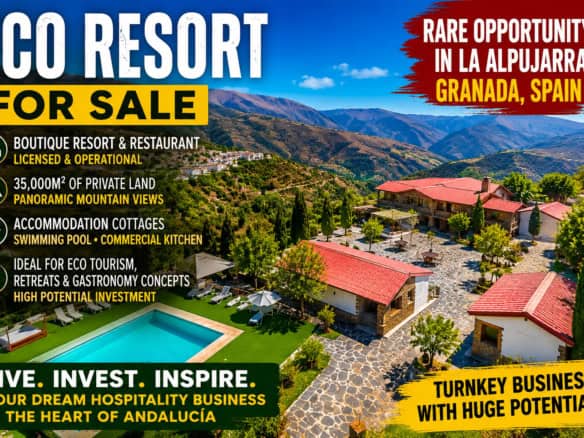 Boutique eco resort with cottages and mountain views in La Alpujarra Granada