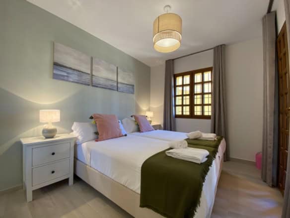 Luxury apartment at Desert Springs Golf Resort with swimming pool and Mediterranean style architecture