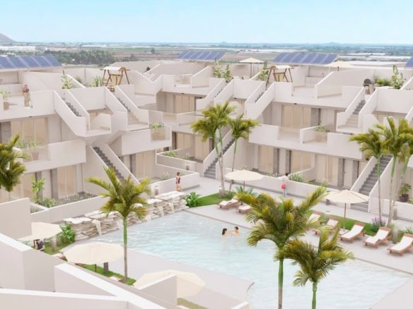 New build villa with private pool in El Alba Mediterranean Resort Roldan Murcia Spain