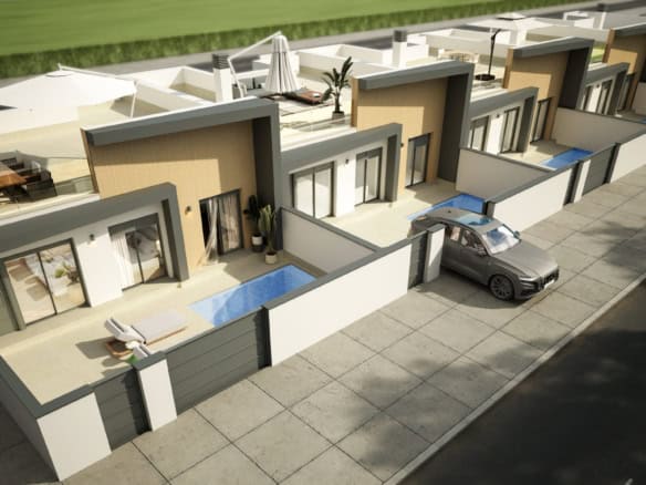 New build bungalow apartment with rooftop solarium in Avileses Murcia Costa Calida