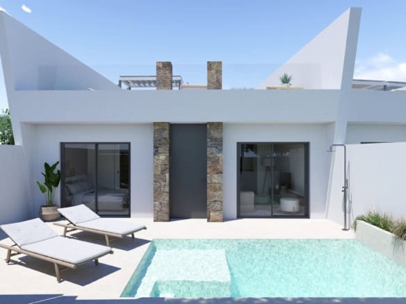 Modern new build villa with private pool in Roldan Murcia Costa Calida