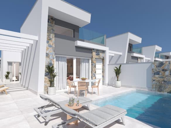 Modern new build villa with private pool in Serena Golf Los Alcazares Spain