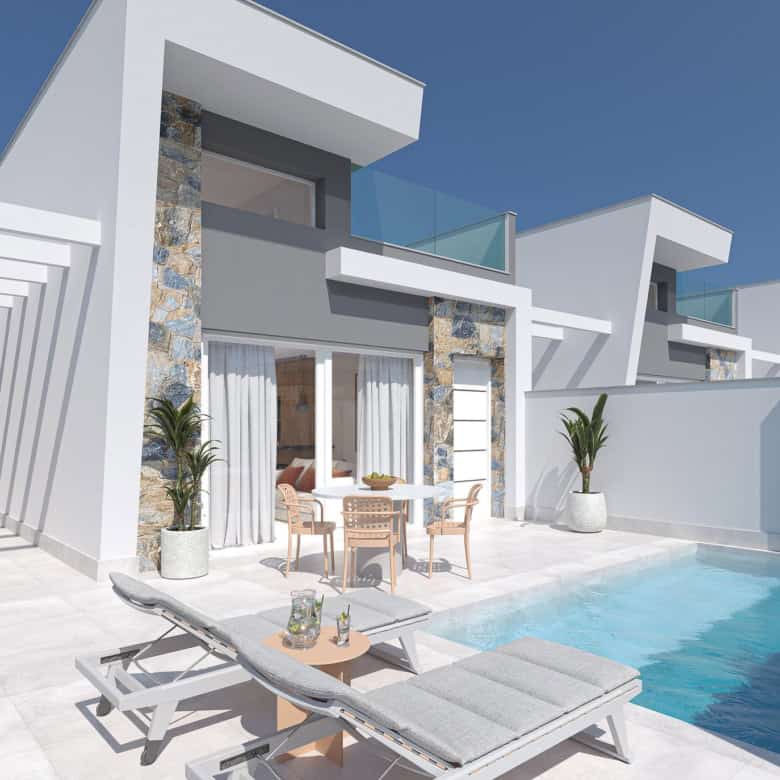 Modern new build villa with private pool in Serena Golf Los Alcazares Spain