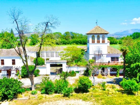 Luxury Andalusian cortijo estate near Granada with pool and Sierra Nevada views