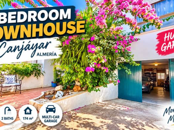 4 bedroom townhouse for sale in Canjáyar Almería with large garage